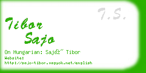 tibor sajo business card